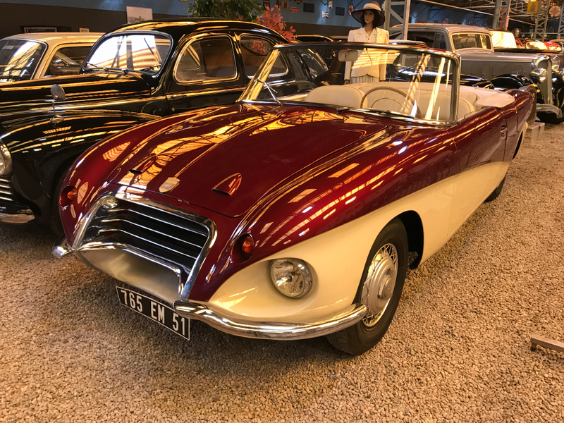 This is an insane custom built car called the Radovich that was completed in 1958. It sits on a Peugeot 403 chassis.
